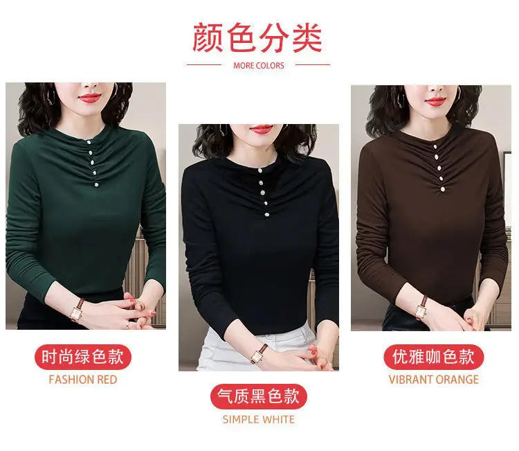 Double-Sided Velvet Shirt Women Brown Fleece Lined — feature 2
