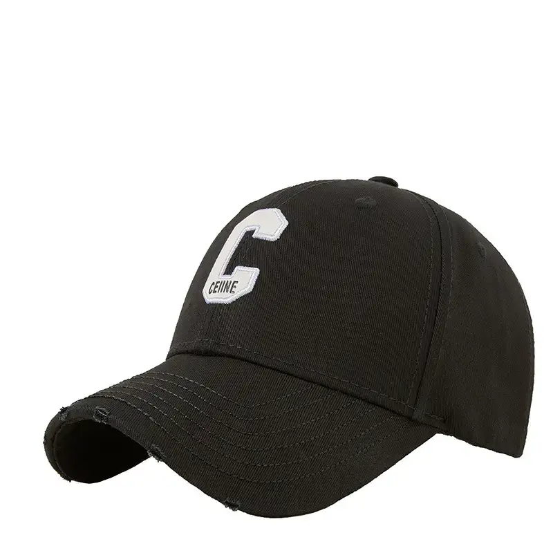Men Curved Brim Golf Cap with Letter Embroidery