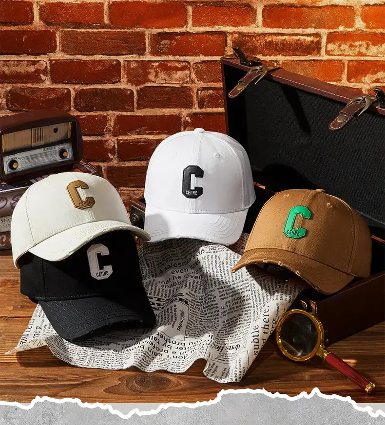 Men Curved Brim Golf Cap with Letter Embroidery — feature 13
