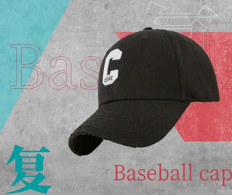 Men Curved Brim Golf Cap with Letter Embroidery — feature 2