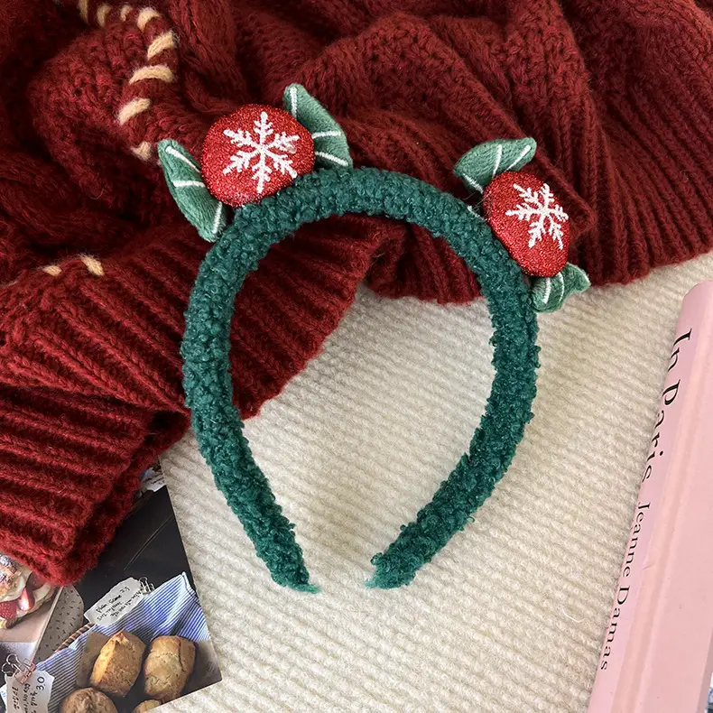 Cute Cartoon Antler Hair Hoops for Girls Christmas Headbands - Image 3