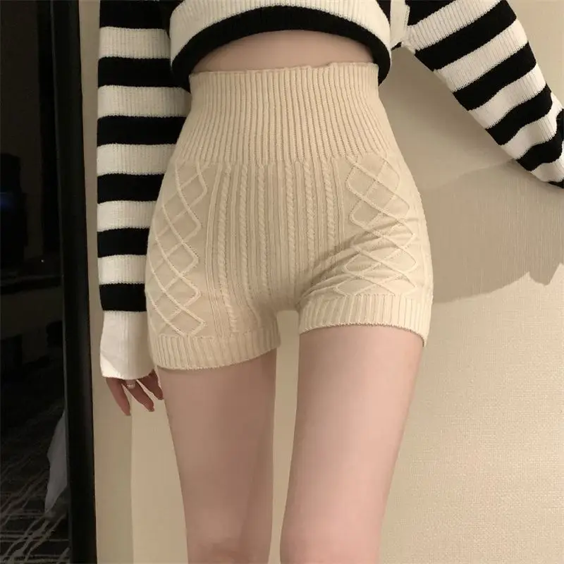 Women Knitted Anti-Glare Safety Shorts 2023 Spring — feature 12