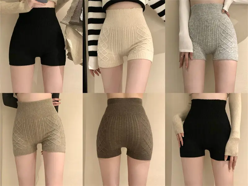 Women Knitted Anti-Glare Safety Shorts 2023 Spring — feature 18