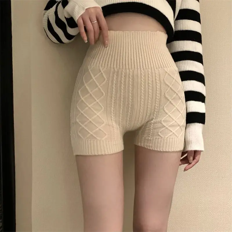 Women Knitted Anti-Glare Safety Shorts 2023 Spring - Image 4