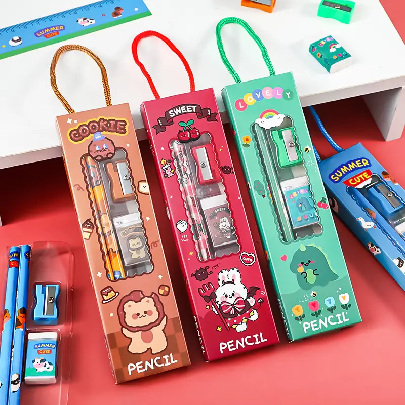 Cute Cartoon Boxed Five-Piece Student Souvenir Set - Image 7