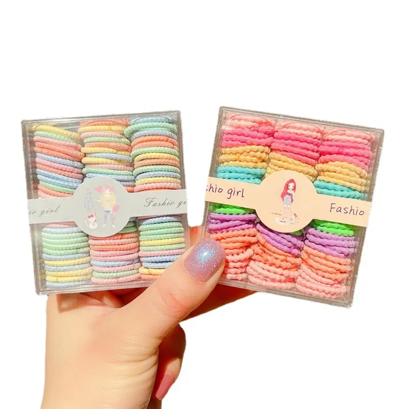 Children's Rubber Hair Bands Black 60-90 Pack - Image 15