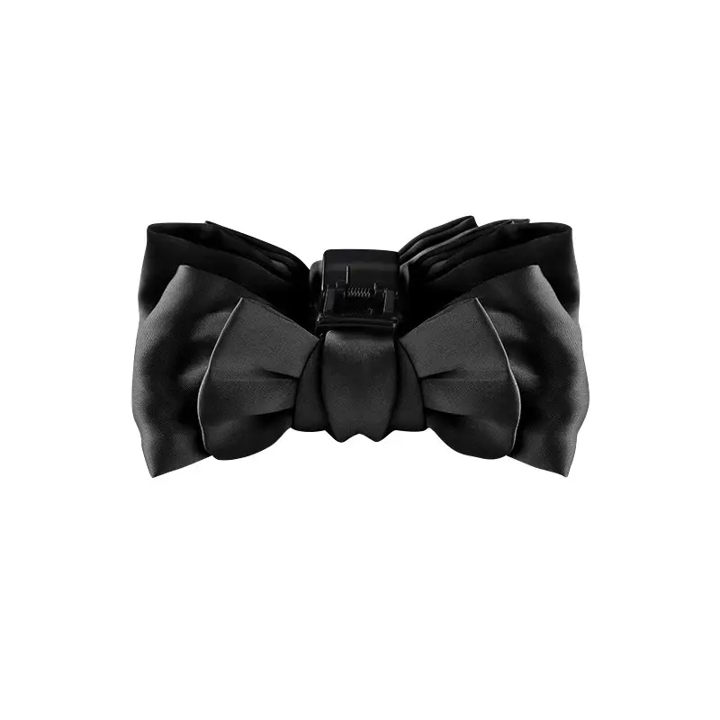 Black Double-Sided Escape Princess Bow Hair Clip Large