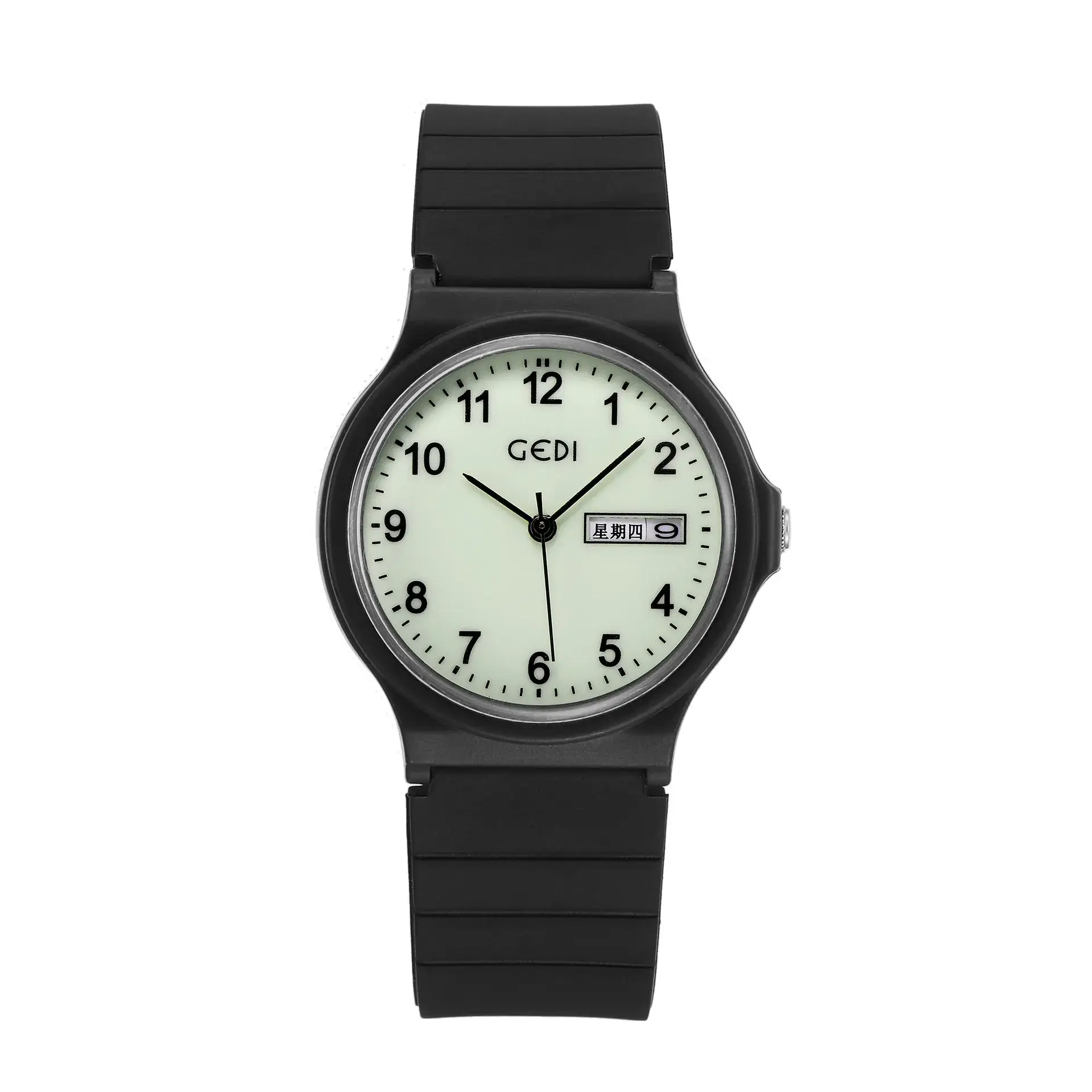 White Candy Color Round Silicone Women's Quartz Watch - Image 9