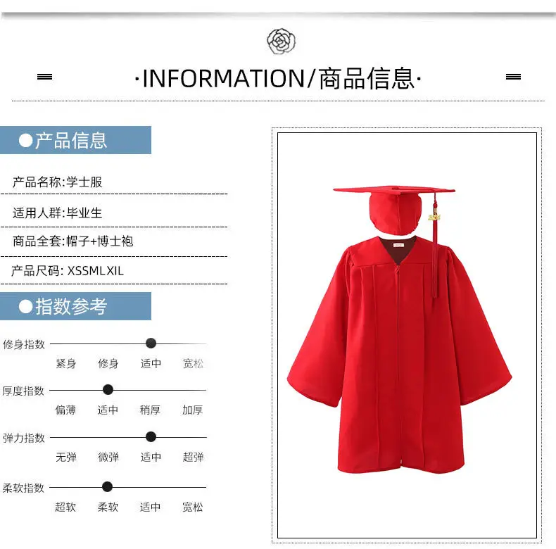 2025 Graduation Dress Navy Blue Bachelor's Suit — feature 9