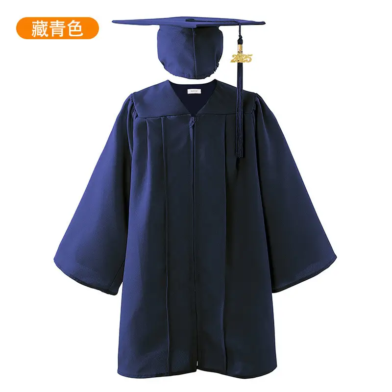 2025 Graduation Dress Navy Blue Bachelor's Suit