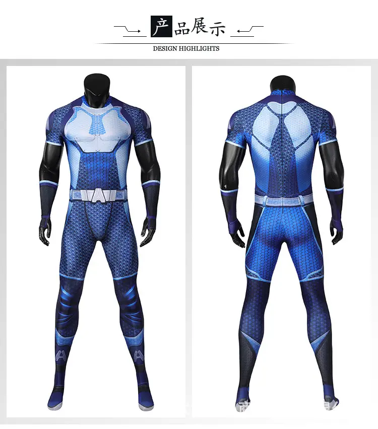 Blue Mesh Padded Suit for Cosplay & Training — feature 18