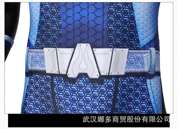 Blue Mesh Padded Suit for Cosplay & Training — feature 6