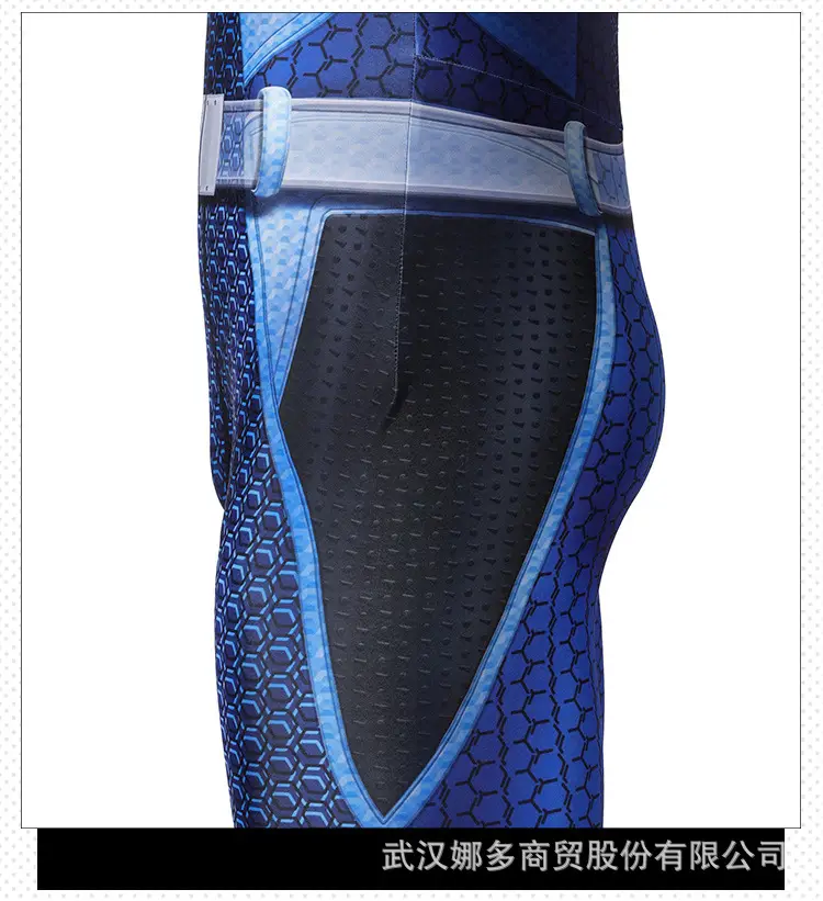 Blue Mesh Padded Suit for Cosplay & Training — feature 7
