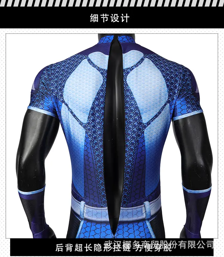 Blue Mesh Padded Suit for Cosplay & Training — feature 8