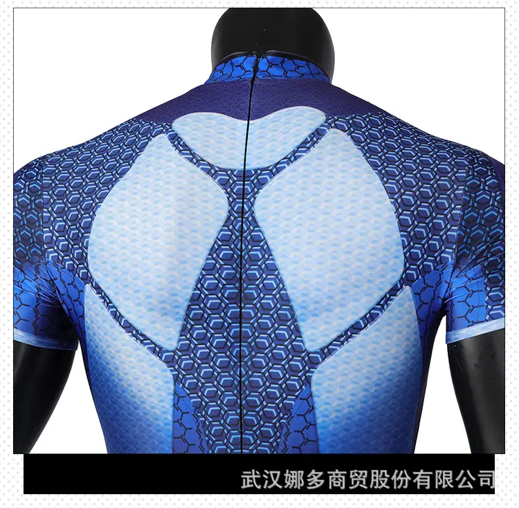 Blue Mesh Padded Suit for Cosplay & Training — feature 9