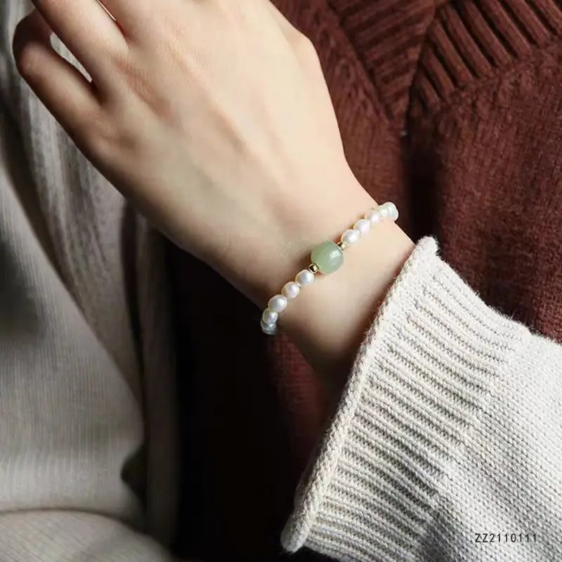 Guan Yu Jade Pearl Bracelet for Women - Image 2