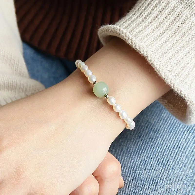 Guan Yu Jade Pearl Bracelet for Women - Image 3