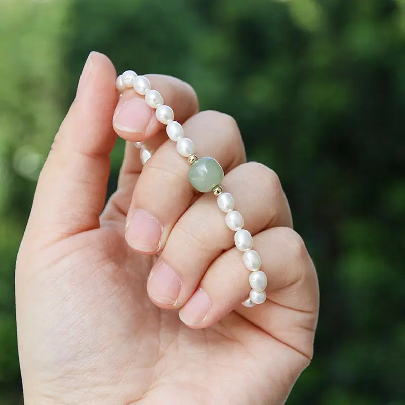Guan Yu Jade Pearl Bracelet for Women - Image 5
