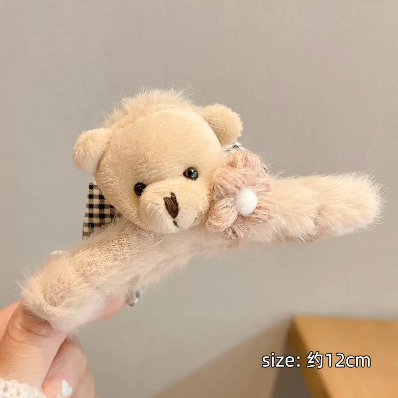 Autumn Plush Hair Clip for Women Large Size - Image 4