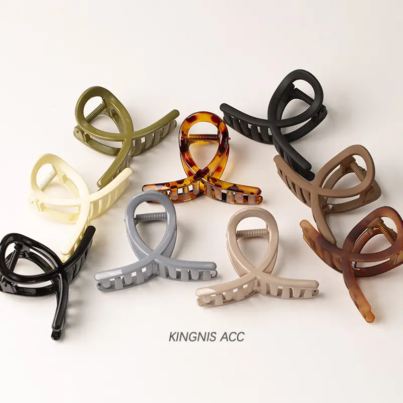 Kingnis ACC Hair Grab Clip 8cm Bamboo Display - Image 18