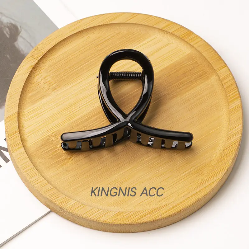 Kingnis ACC Hair Grab Clip 8cm Bamboo Display - Image 4
