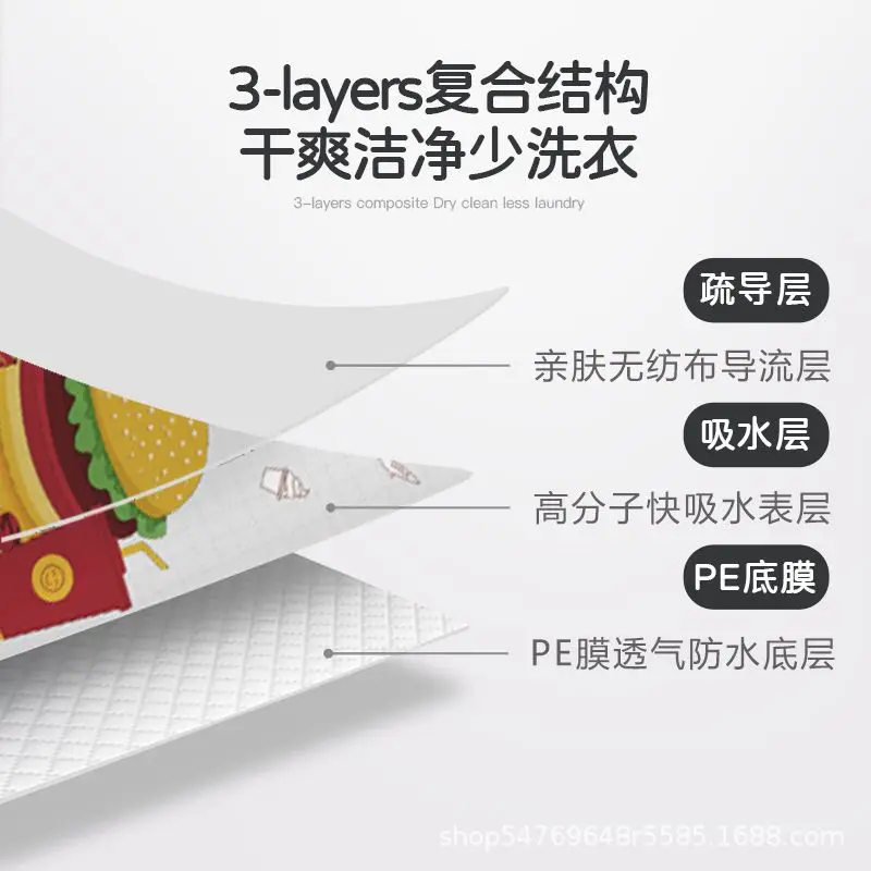 Baby Disposable Bibs 3-Layer Waterproof Clean