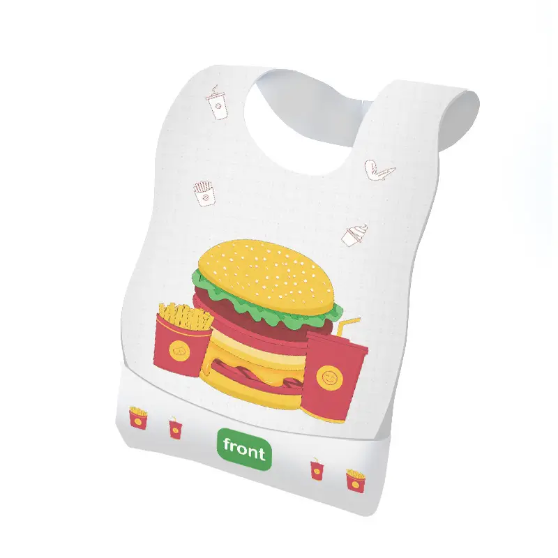 Baby Disposable Bibs 3-Layer Waterproof Clean