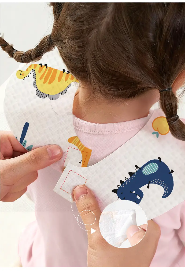 Baby Disposable Bibs 3-Layer Waterproof Clean — feature 4
