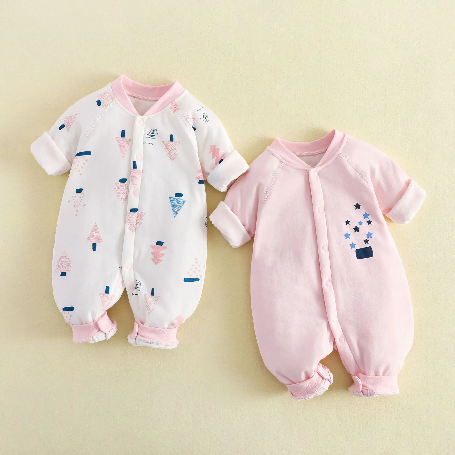 Newborn Boneless Cotton Split Suit Blue White 40g - Image 9