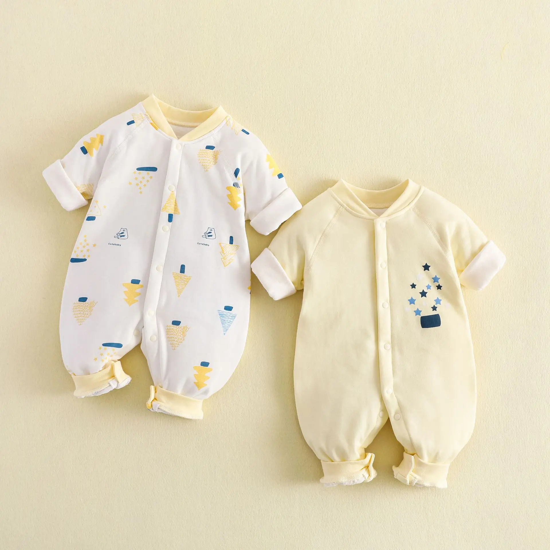 Newborn Boneless Cotton Split Suit Blue White 40g - Image 10