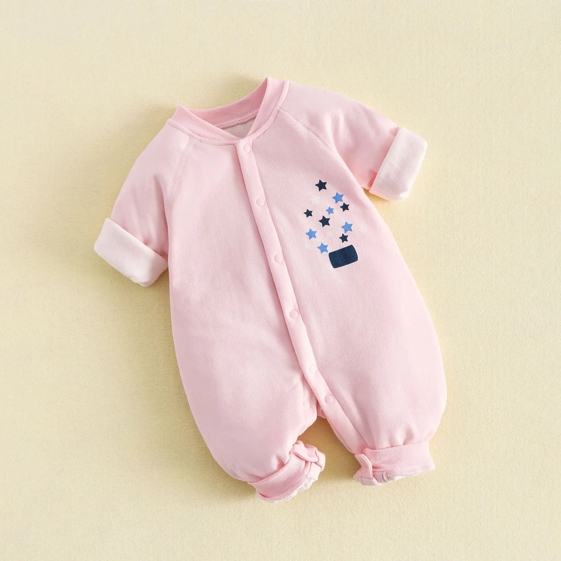 Newborn Boneless Cotton Split Suit Blue White 40g - Image 4