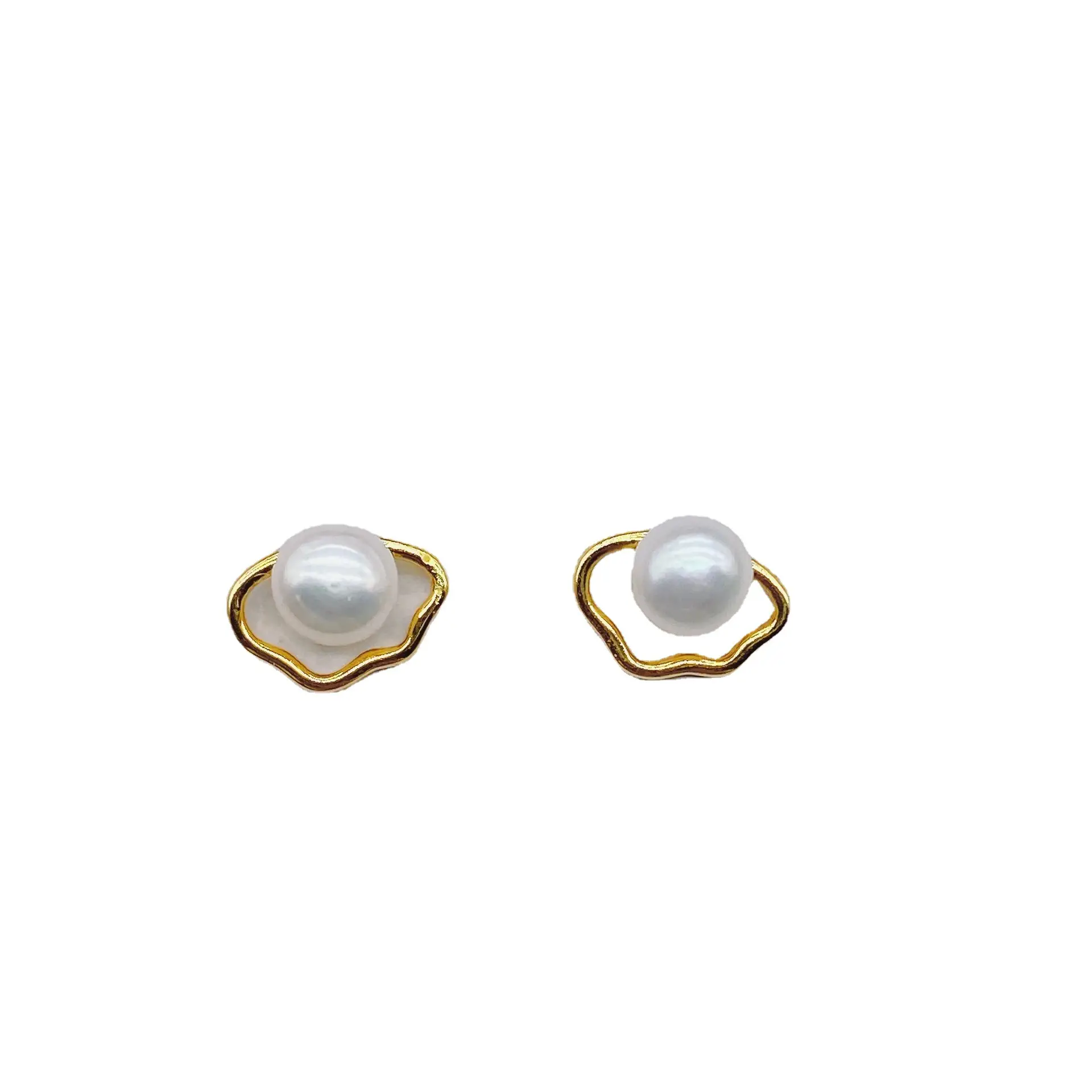 S925 Gold Pearl Earrings Set for Women - Image 12