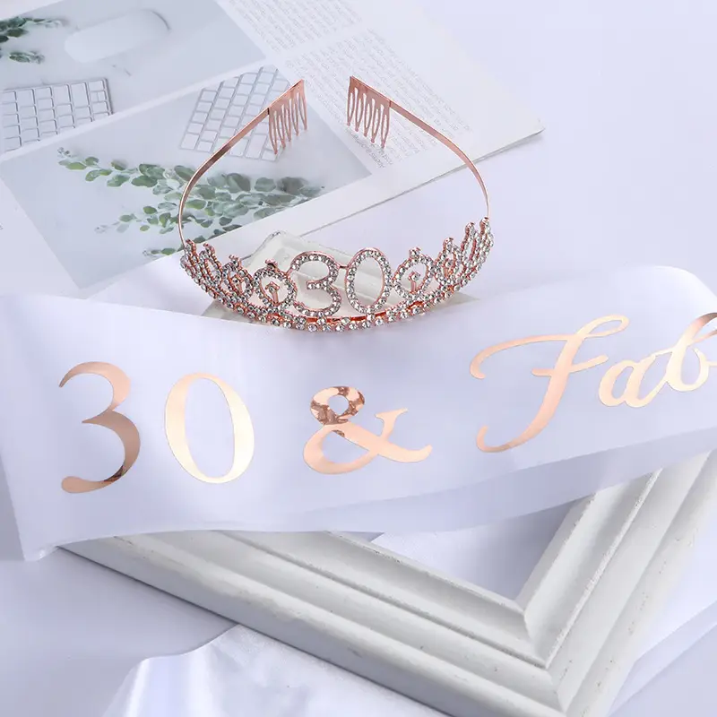60 & fabulous Gold Diamond Hairband Set - Image 24