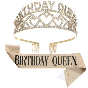 60 & fabulous Gold Diamond Hairband Set — feature 31