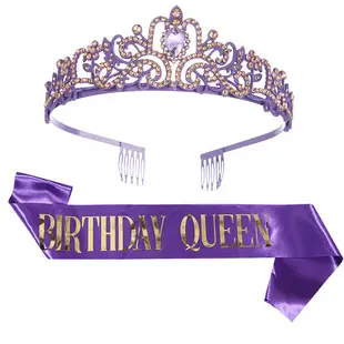 60 & fabulous Gold Diamond Hairband Set — feature 33