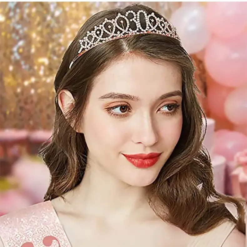 60 & fabulous Gold Diamond Hairband Set — feature 71