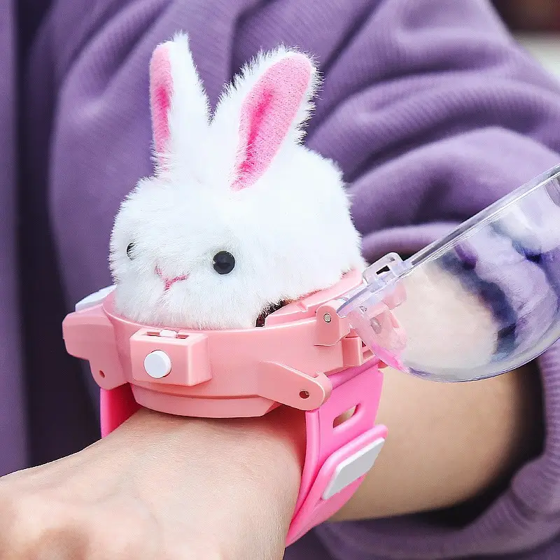 Plush Toy Nezha 2 Mini Children's Alloy Watch Remote Control Car Engineering Remote Control Excavator Pink Rabbit