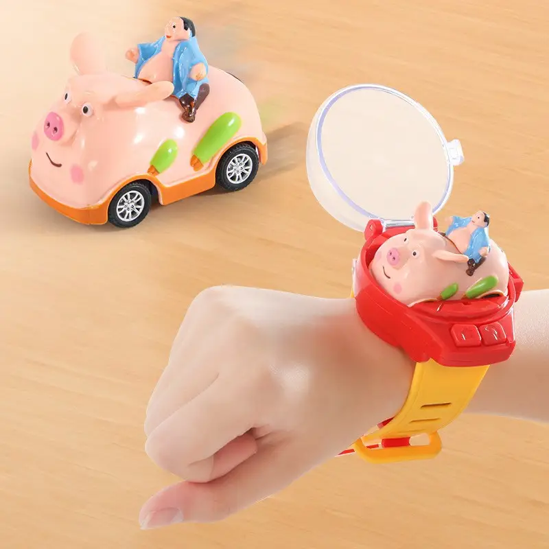 Plush Toy Nezha 2 Mini Children's Alloy Watch Remote Control Car Engineering Remote Control Excavator Pink Rabbit