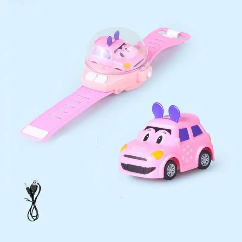 Plush Toy Nezha 2 Mini Children's Alloy Watch Remote Control Car Engineering Remote Control Excavator Pink Rabbit