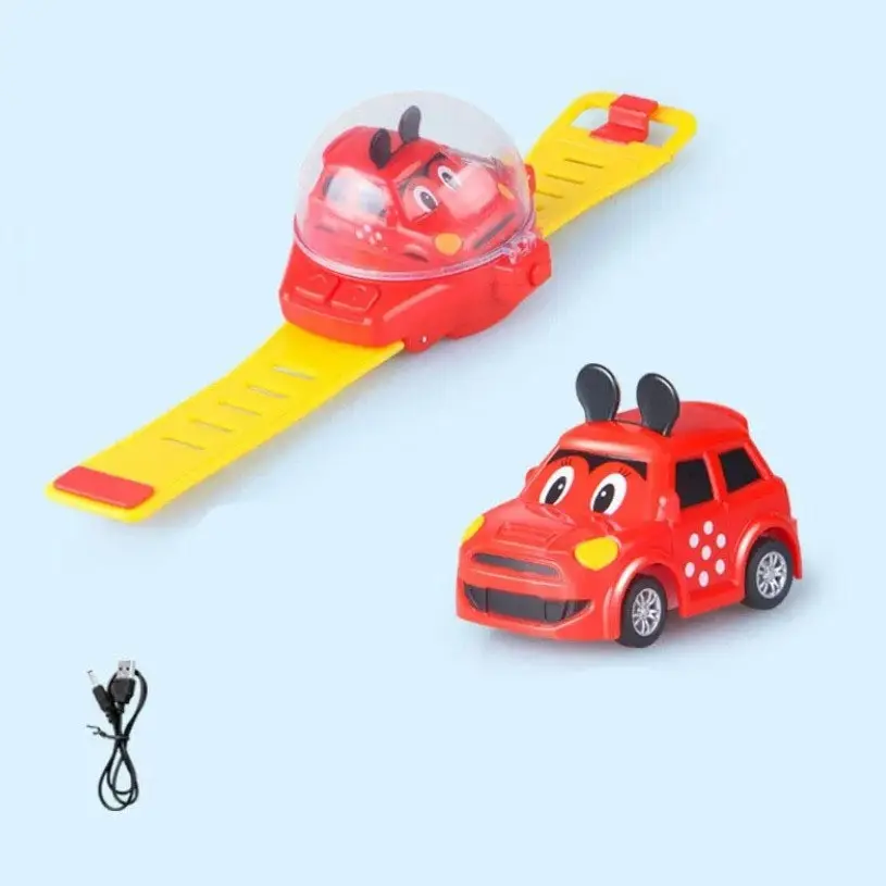 Plush Toy Nezha 2 Mini Children's Alloy Watch Remote Control Car Engineering Remote Control Excavator Pink Rabbit