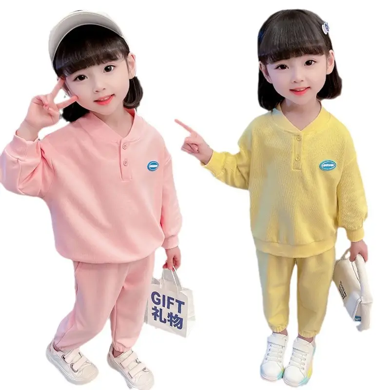 Girls Pink 2-Piece Sweater Suit 2025 Autumn - Image 7