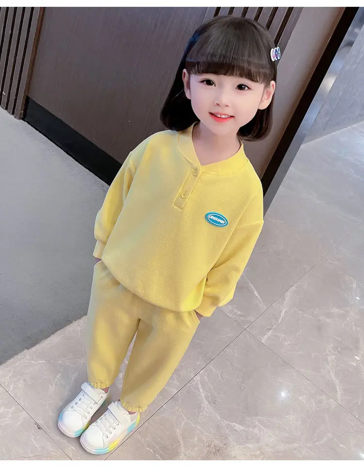 Girls Pink 2-Piece Sweater Suit 2025 Autumn — feature 11