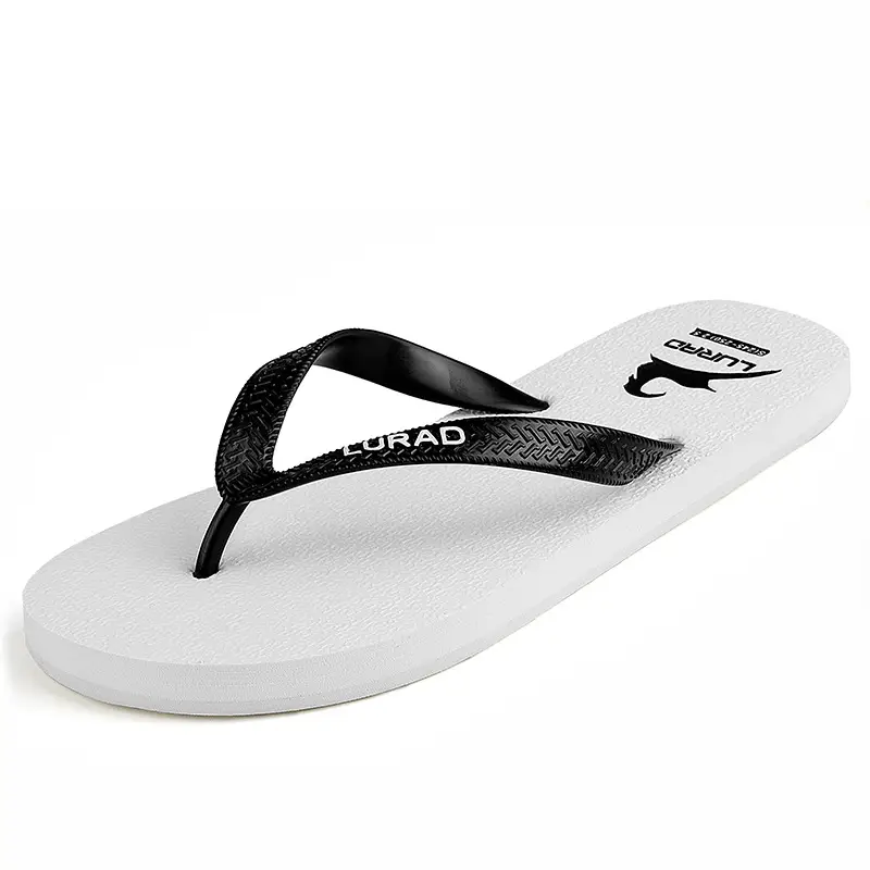 Lurao Men's Brown Non-Slip Casual Flip Flops