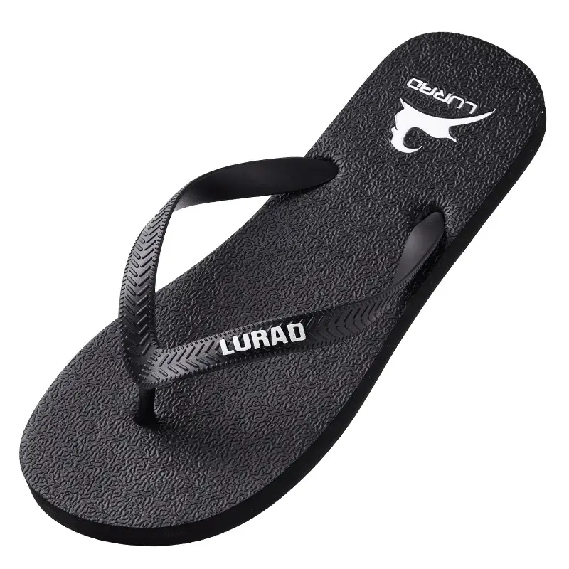 Lurao Men's Brown Non-Slip Casual Flip Flops