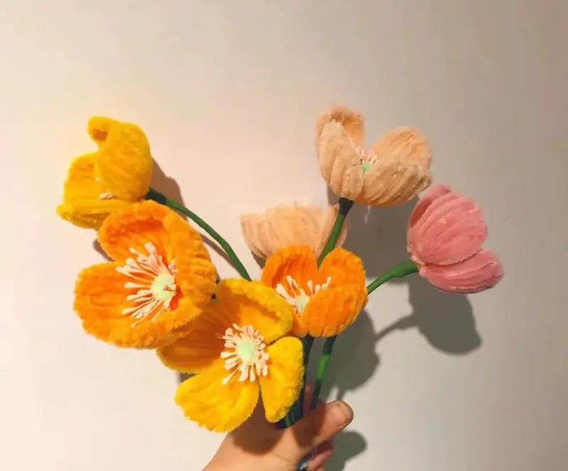 Flower Core Matte Gypsum Rose Lily Material Educational Crafts — feature 6