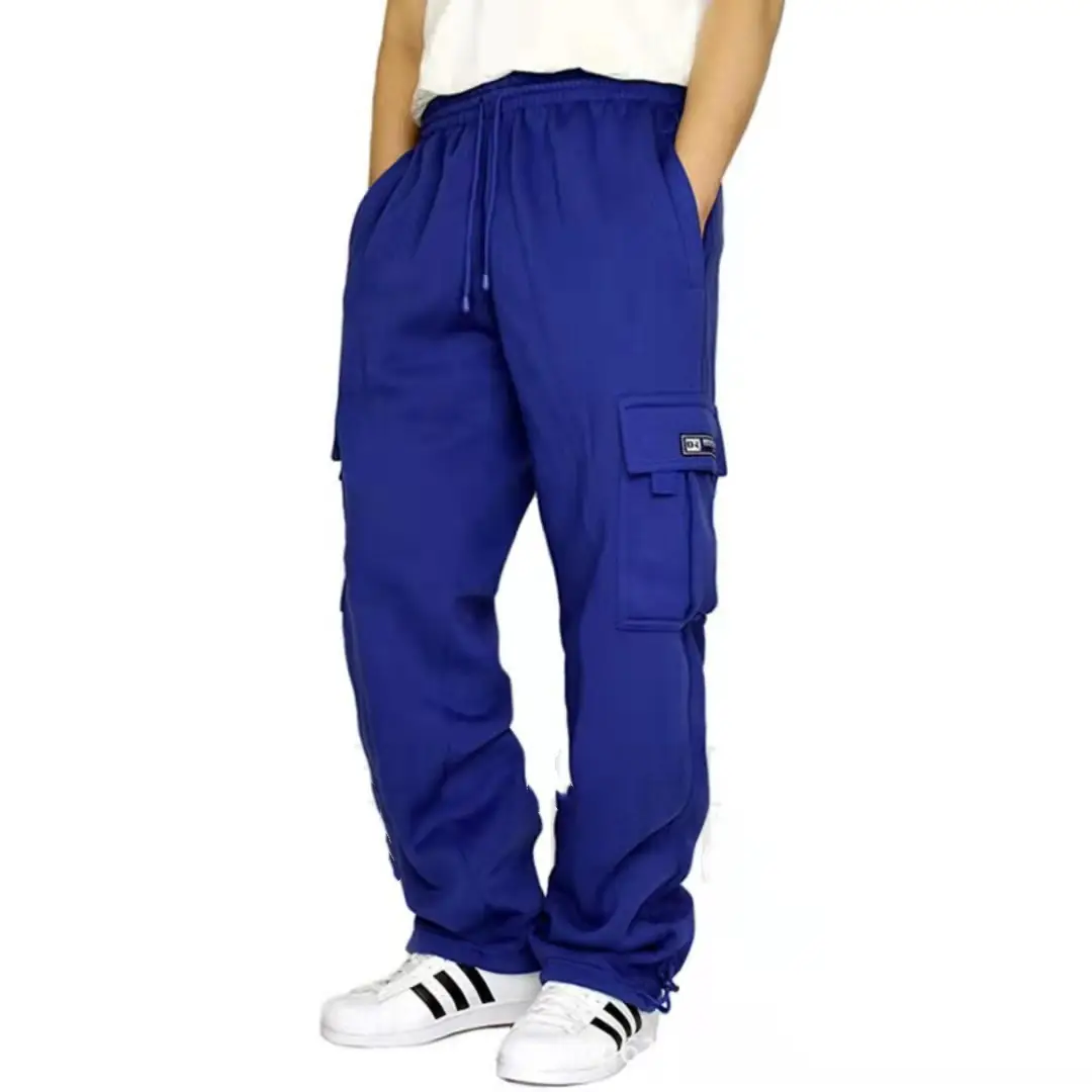 2022 Blue Velvet Cargo Pants for Men - Image 7