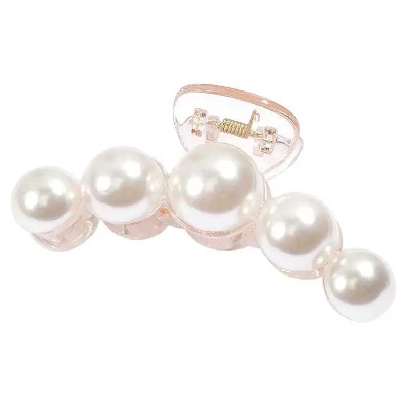Elegant Metal Clip Pearl Hairpin Back for Women - Image 105