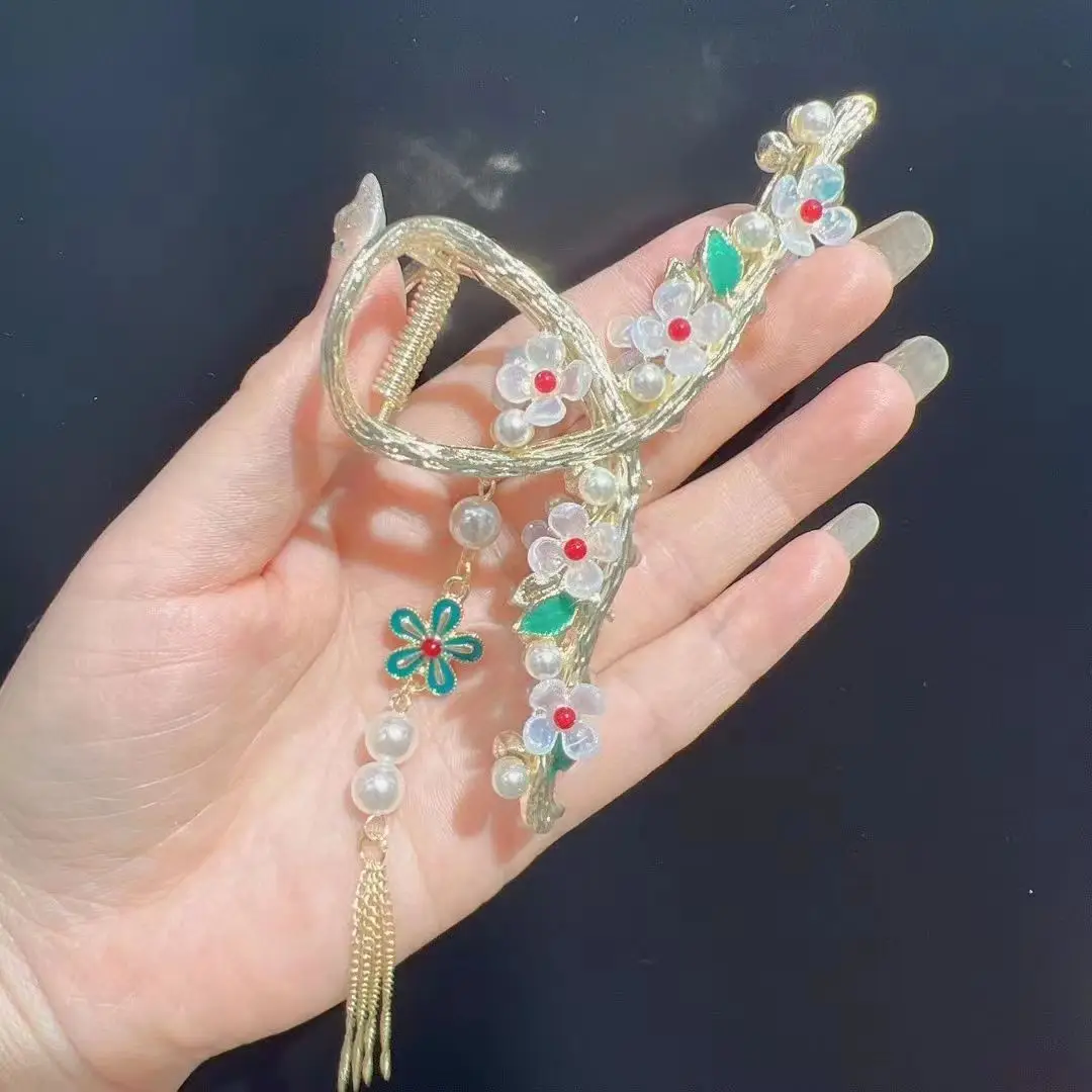 Elegant Metal Clip Pearl Hairpin Back for Women - Image 56