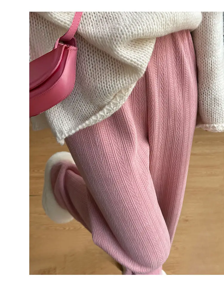 Women's Chiffon Wide Leg Pants Winter Casual Wheat — feature 15