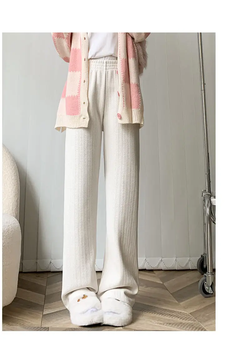 Women's Chiffon Wide Leg Pants Winter Casual Wheat — feature 18